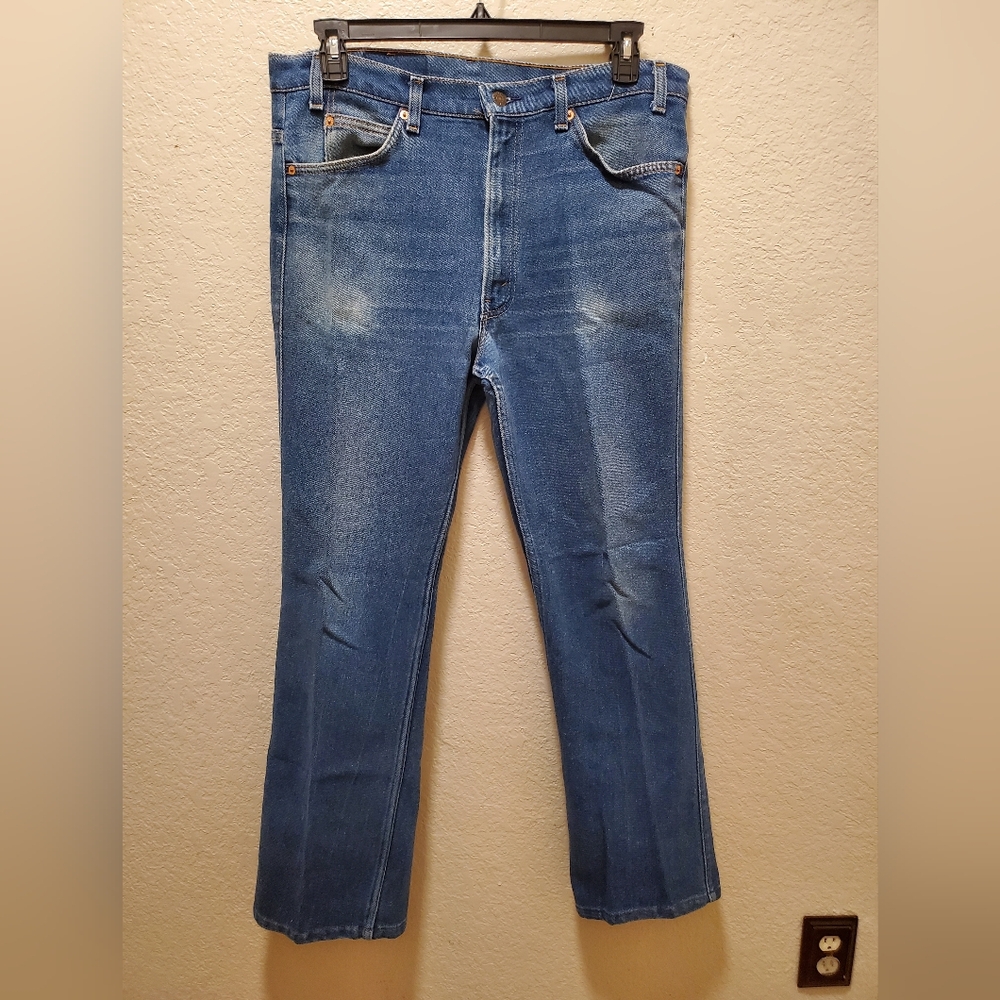Vintage Levi's 517 Mens 38×34 Blue Denim Boot Cut. Orange tab,  made in USA